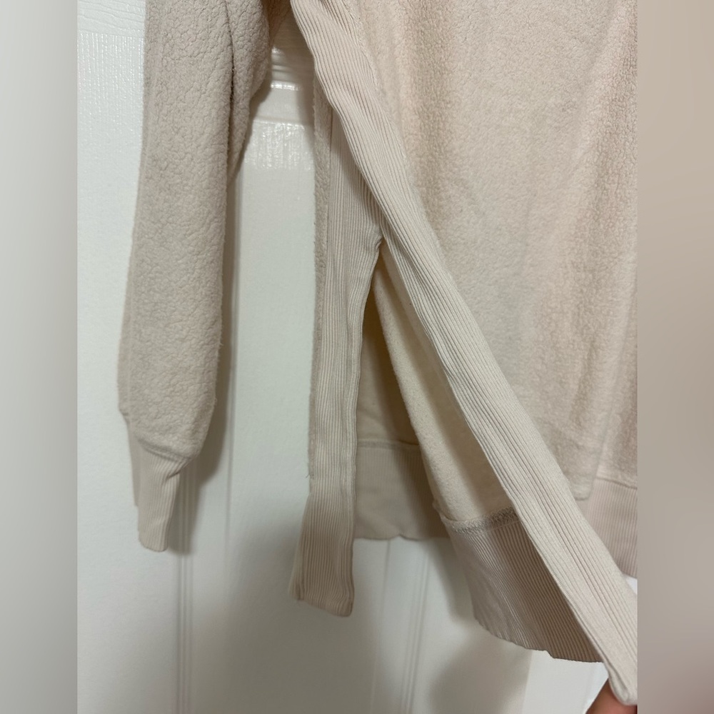 Aerie Chilled Out Crewneck Sweater Cream, Small - Picture 4 of 7